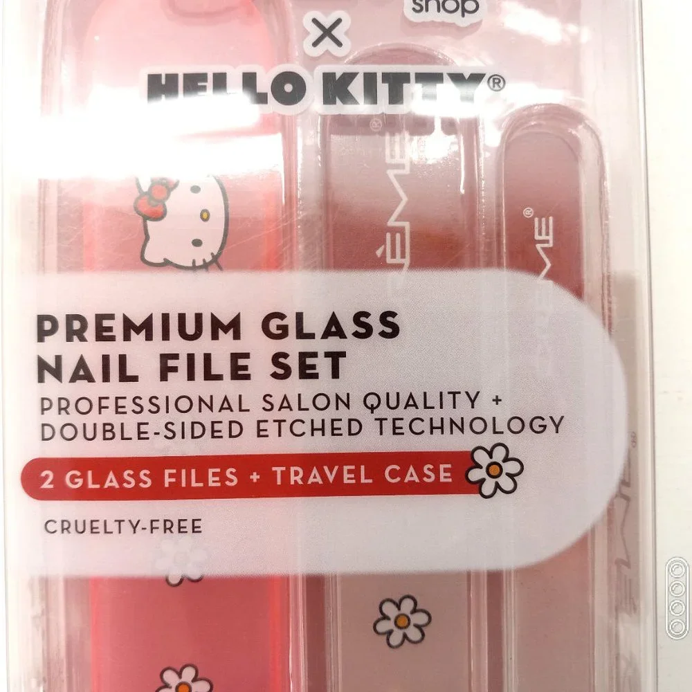 Hello Kitty x Creme Shop Beauty Bundle Cotton Pad Jars Headband Nail File Set